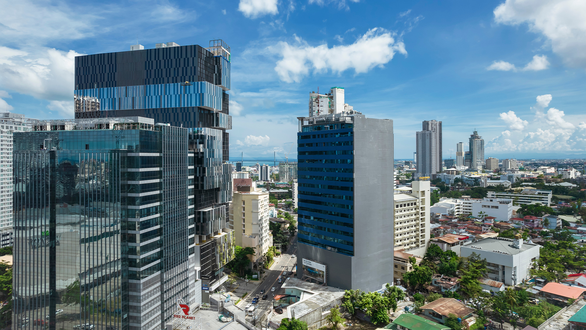 Cebu City, Philippines - Modern office towers near Cebu Business Park.